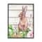 Stupell Industries Spring Flower Garden Country Rabbit Framed Giclee Art